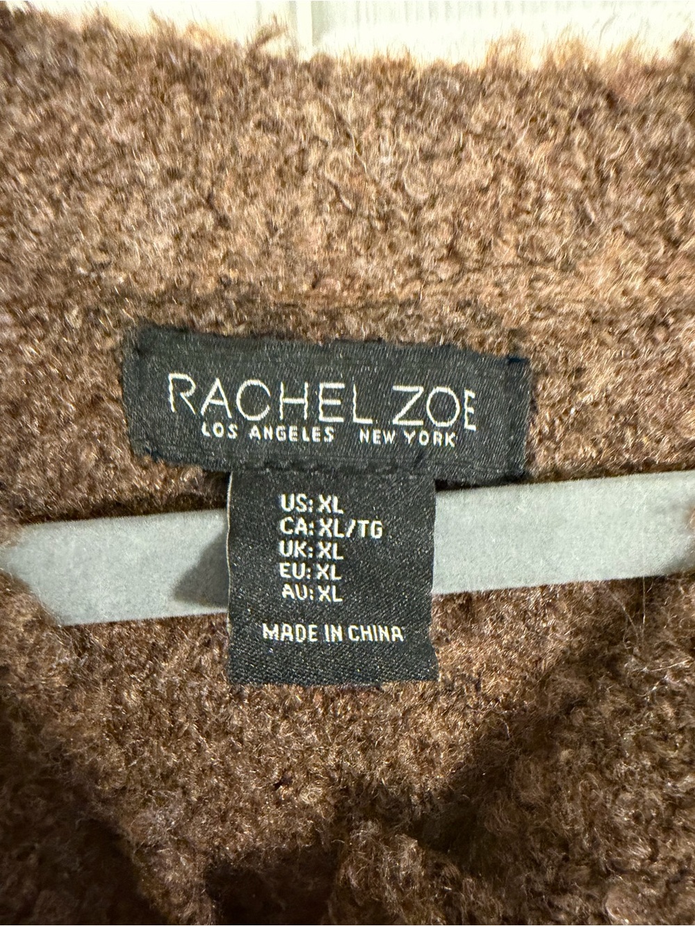 Rachel Zoe Button Front Sweater Vest XL Brown - Picture 3 of 8